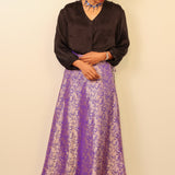 Silk brocade skirt