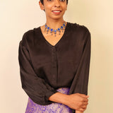 Silk brocade skirt