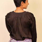 Silk brocade skirt