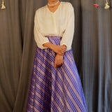 Silk brocade skirt