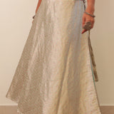 Silk brocade skirt