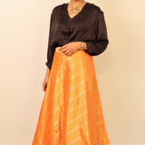 Silk brocade skirt
