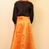 Silk brocade skirt