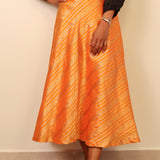 Silk brocade skirt