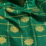 Charita boxed lotus kanchipuram silk saree