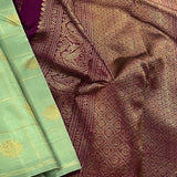 Charita boxed lotus kanchipuram silk saree