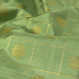 Charita boxed lotus kanchipuram silk saree
