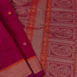 Leheriya bordered kanchi cotton saree
