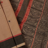 Leheriya bordered kanchi cotton saree
