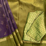 Sumangala Zari Checks Kanchipuram Silk Saree