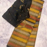 Sumangala Multi striped Kanchi silk saree