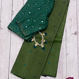 Kimaya tricolour silk saree