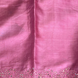 Ombre tussar embroidered saree