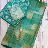 Mishrita brush dyed silk saree