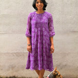 Printed chiffon dress