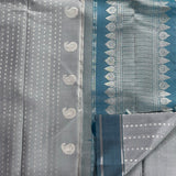 Meera Dusty Blue Kanchipuram Silk Saree