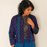 Elements Blueway Reversible Ikat Jacket - Navy