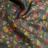 Sameeksha organza kalamkari saree