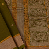 Leheriya bordered kanchi cotton saree
