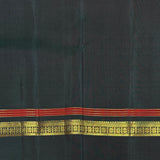 Sumangala Horizontal Stripes Kanchi Silk Saree - Olive