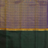 Trayi Violet Paisley Kanchipuram Silk Saree