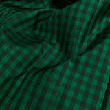 Charita checked kanchi silk fabric