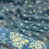 Handprinted Supernet Saree