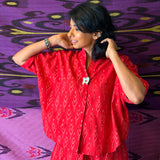 Elements Matchbox Relaxed Fit Ikat Shirt - Flame