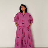 Elements Tulips Relaxed Fit Ikat Shirt - Orchid