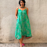 Jugal Hoops Asymmetric Silk Dress