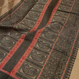 Leheriya bordered kanchi cotton saree