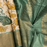 Maya victorian paisley tussar saree
