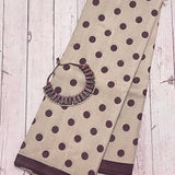Mila retro polka silk saree