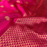 Mishrita brush dyed organza saree