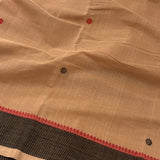 Leheriya bordered kanchi cotton saree