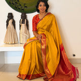 Mohana Rudraksham Motif Kanchipuram Silk Saree