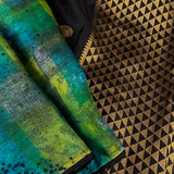 Mishrita brush dyed organza saree