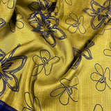 Mila stripe and floral kanchi silk saree