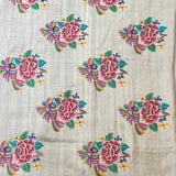 Tussar petit point saree