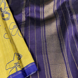 Mila stripe and floral kanchi silk saree