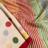 Multicoloured polka dots chanderi saree