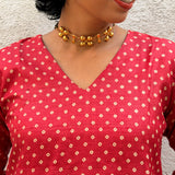 Silver Gajra Choker