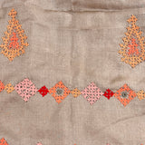 Tushara kutch embroidered grey saree