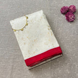 Mila Cream Gold Kanchi Silk Saree