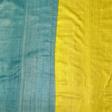 Veena Rainbow Tussar Saree - Citron