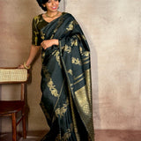 Sumangala vines kanchipuram silk saree