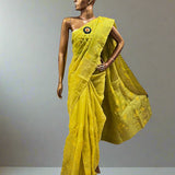Embroidered organza saree