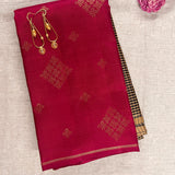 Ranya checked organza korvai kanchipuram silk saree