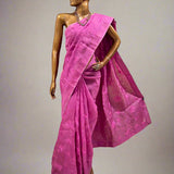Embroidered organza saree