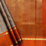 Vera Kolam Contrast Border Kanchipuram Silk Saree